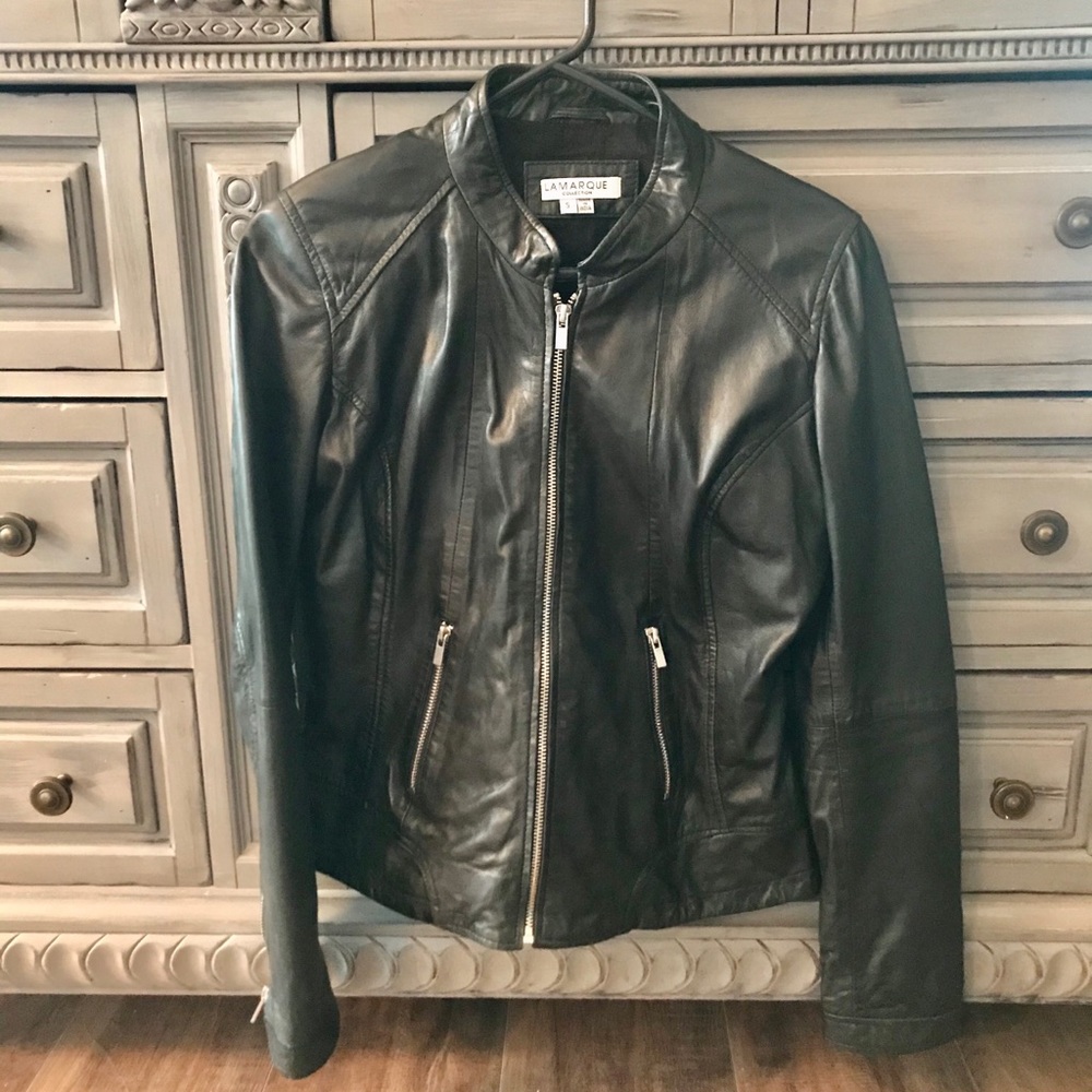 Real leather jacket from Nordstrom
